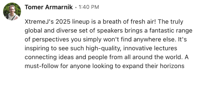 feedback from tomer