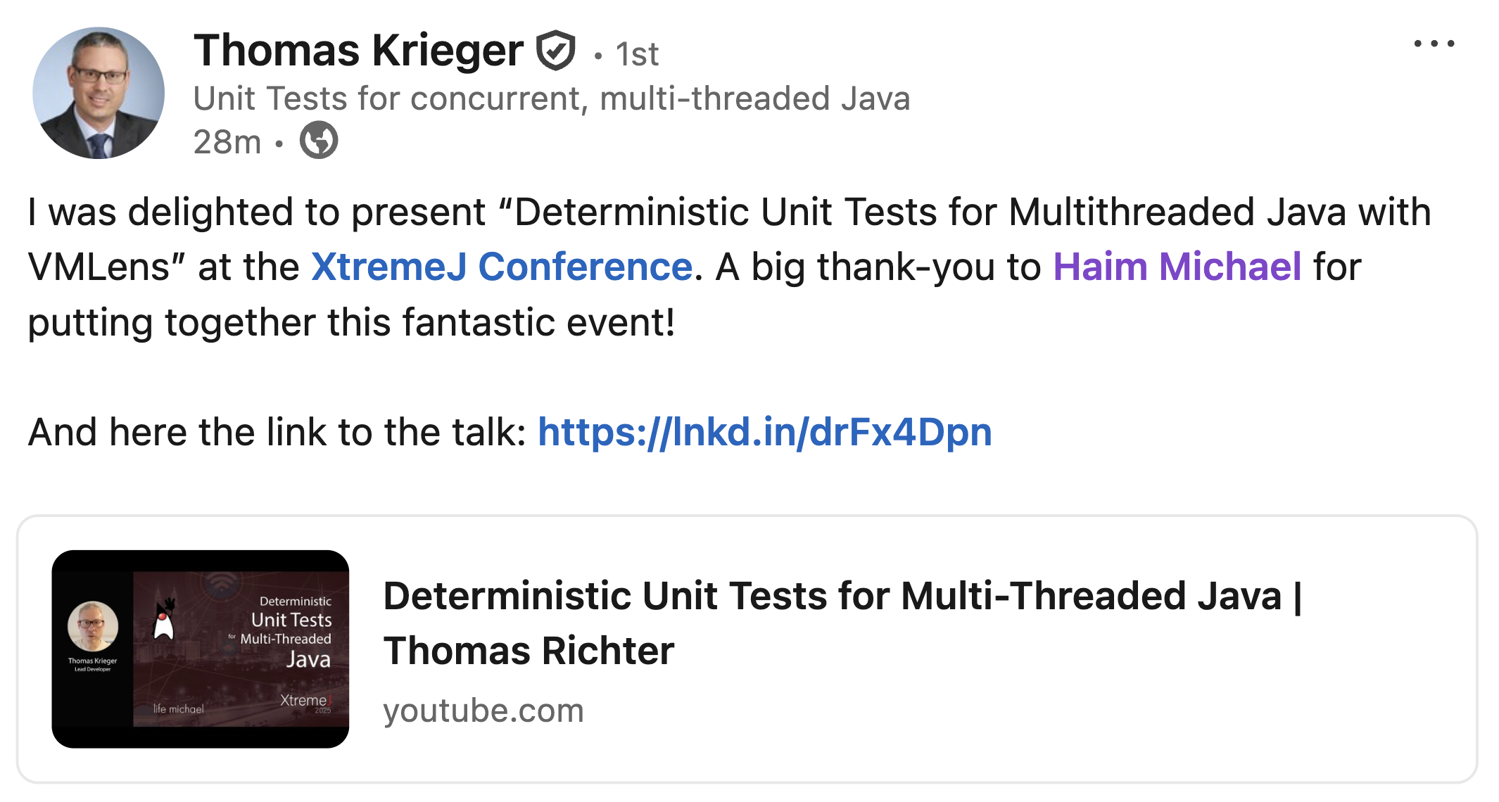 Thomas Krieger Feedback